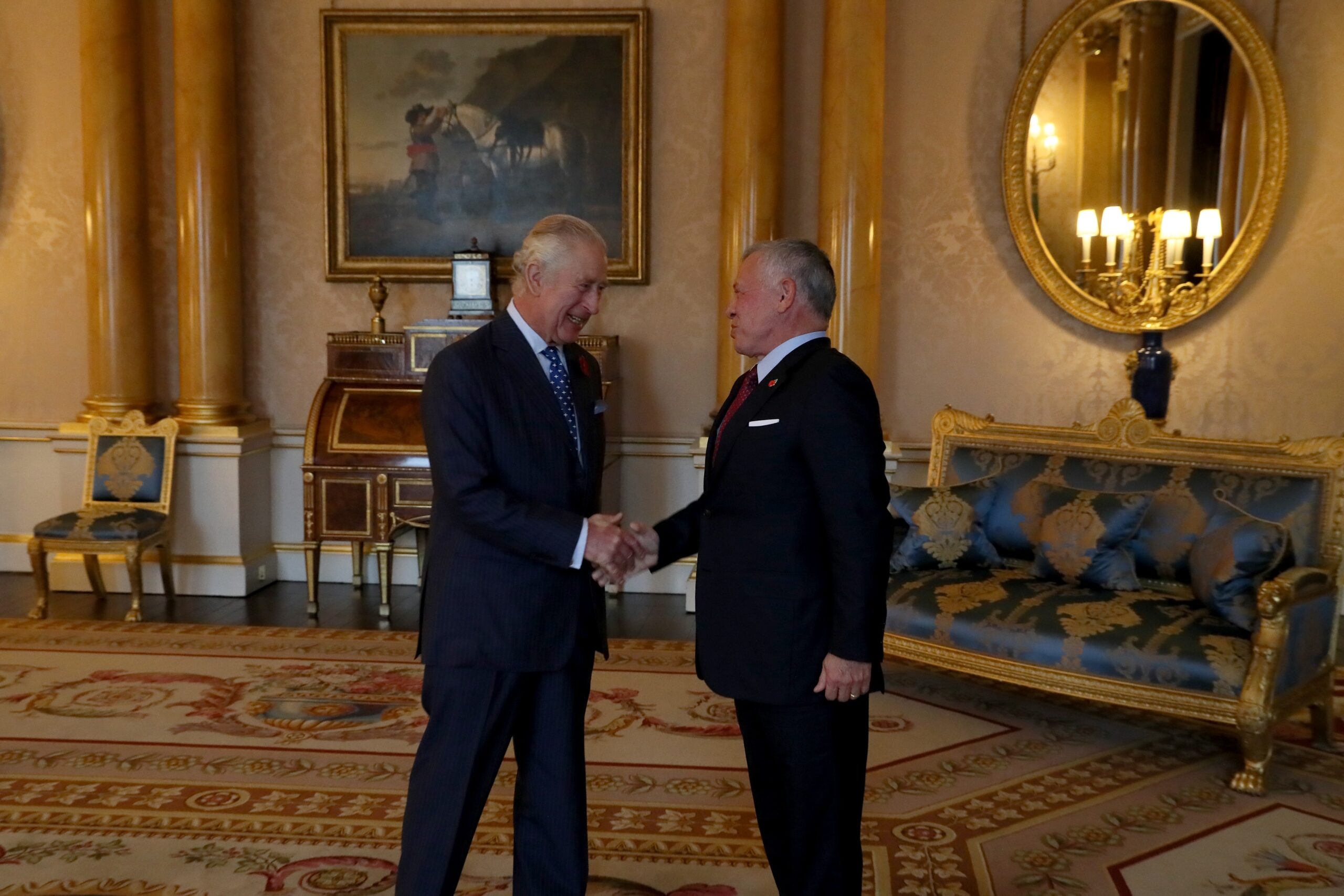 الملك عبدالله يلتقي الملك تشارلز الثالث في لندن - قصر باكنغهام