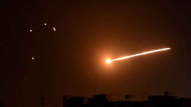 هجوم صاروخي على دمشق