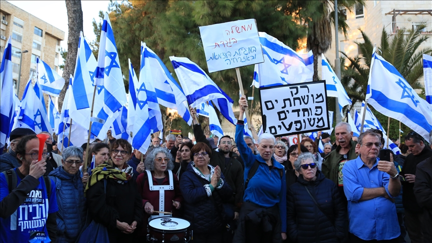 احتجاجات اسرائيليين - تل ابيب