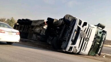 حادث مروع على الطريق